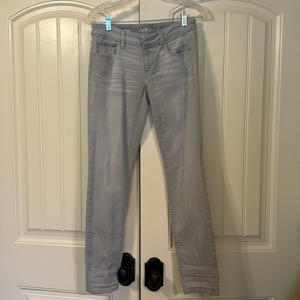Loft light gray jeans